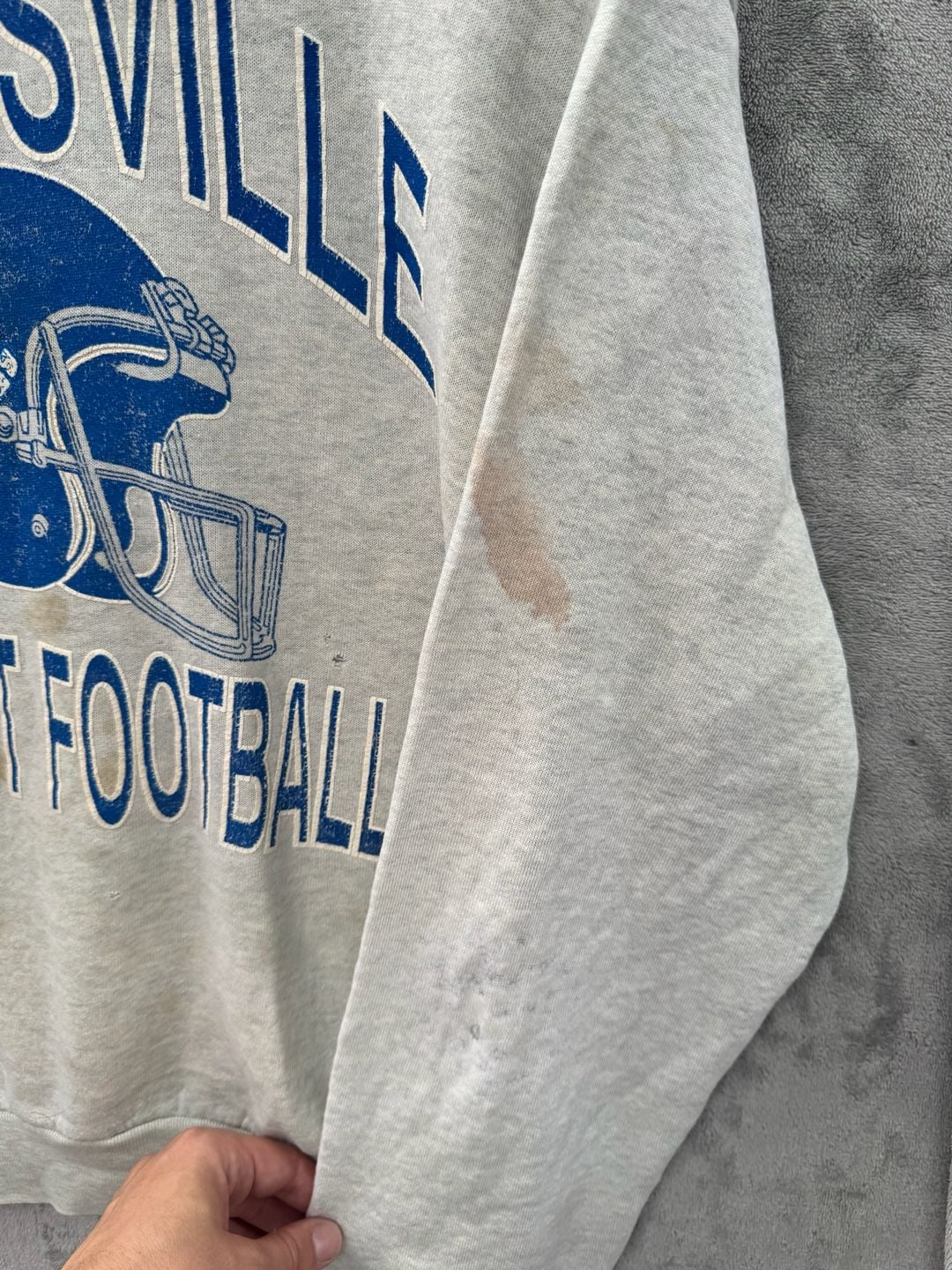 Vintage 80s Minersville Midget Football Graphic Sweatshirt 4