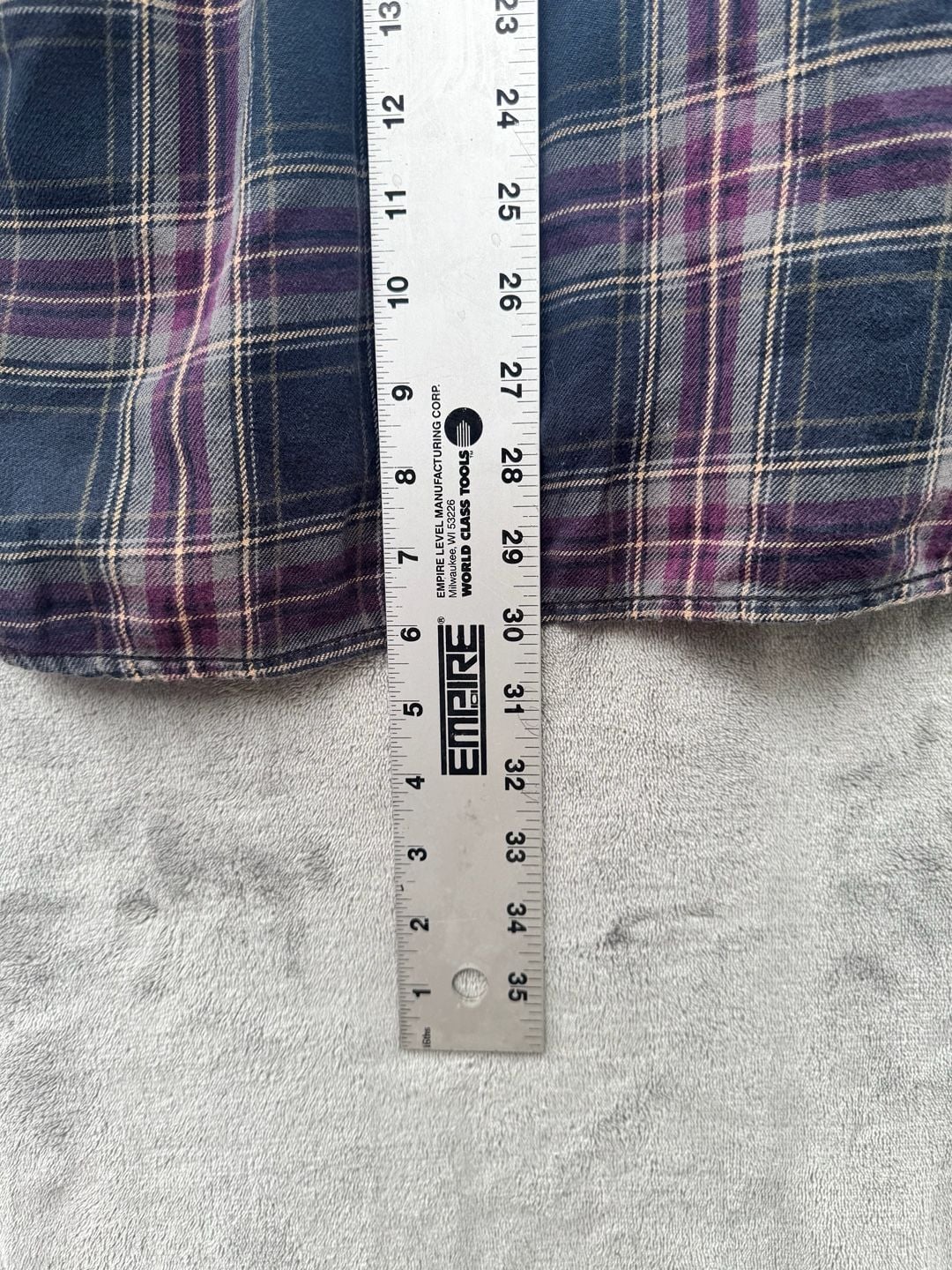 Vans Off The Wall Purple and Grey Plaid Flannel Long Sleeve Shirt 8