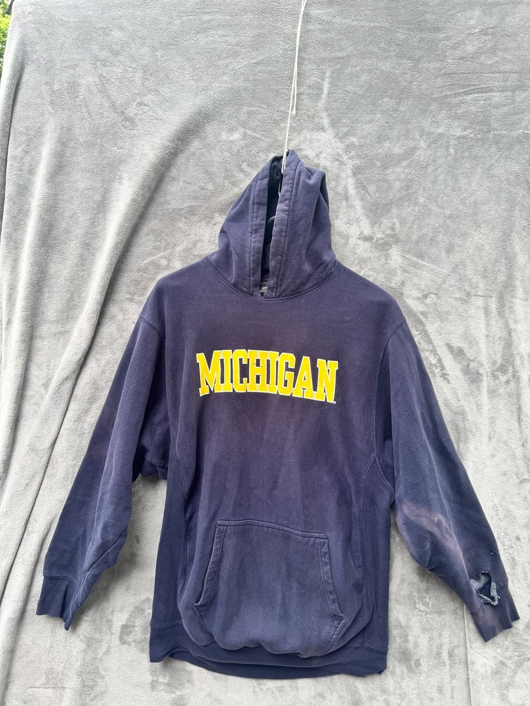 Vintage Steve and Barry's University of Michigan Wolverines Heavyweight Hoodie XL 2