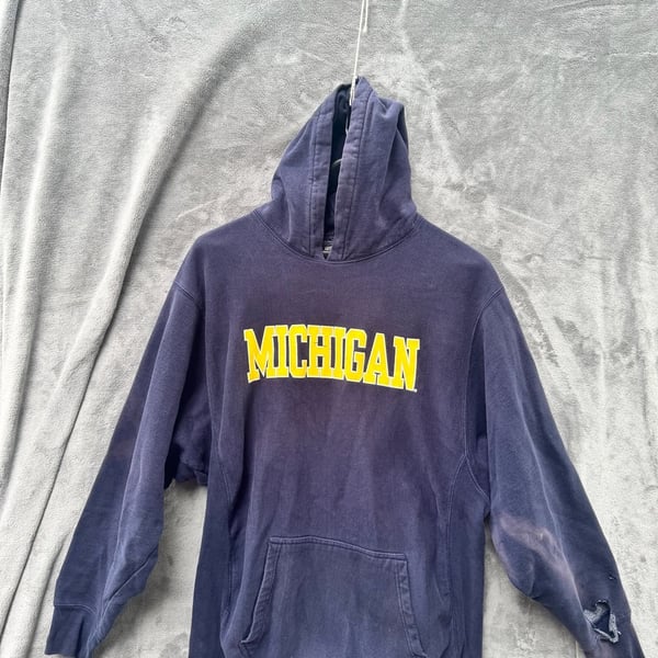 Vintage Steve and Barry's University of Michigan Wolverines Heavyweight Hoodie XL