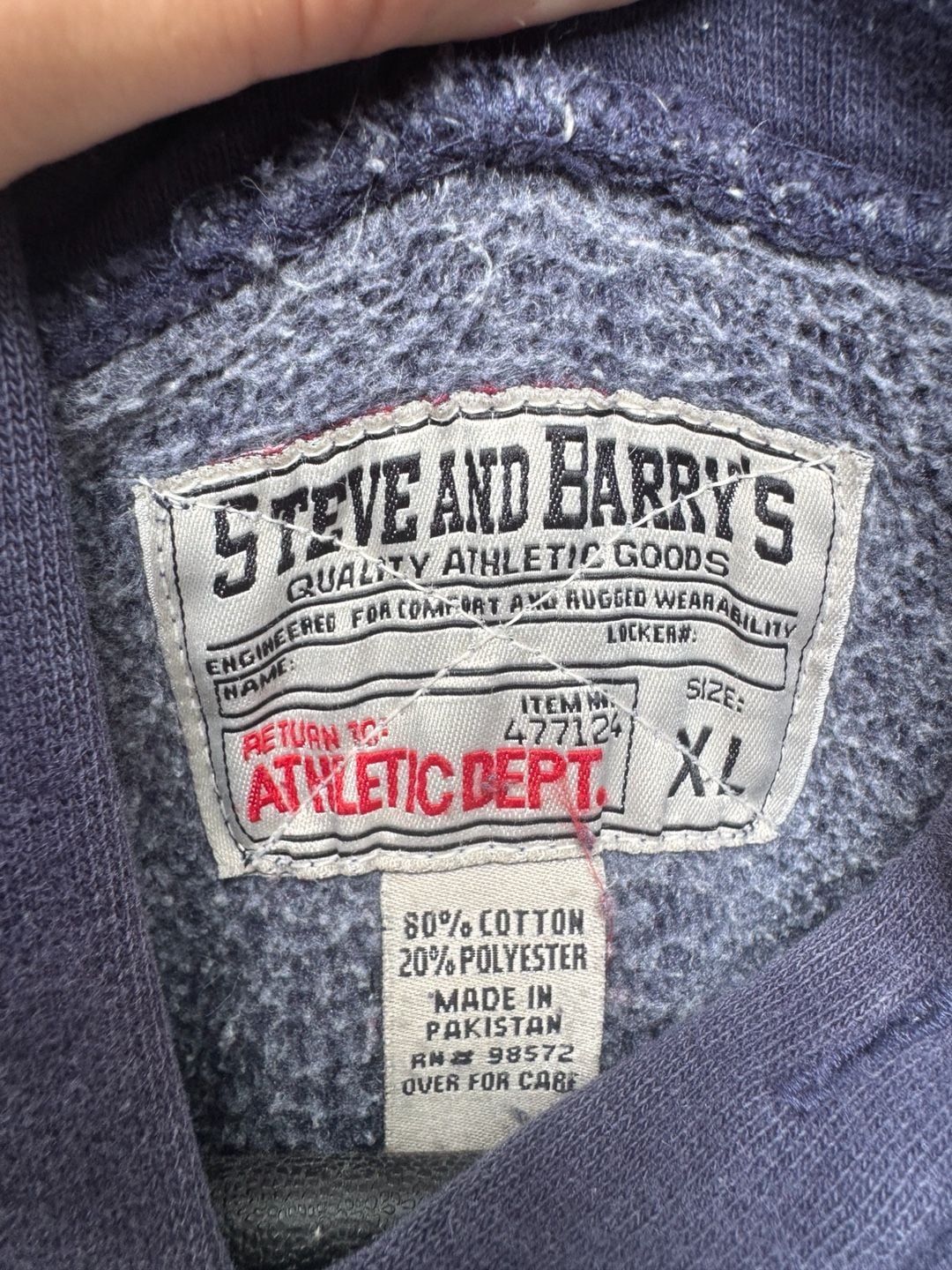 Vintage Steve and Barry's University of Michigan Wolverines Heavyweight Hoodie XL 4