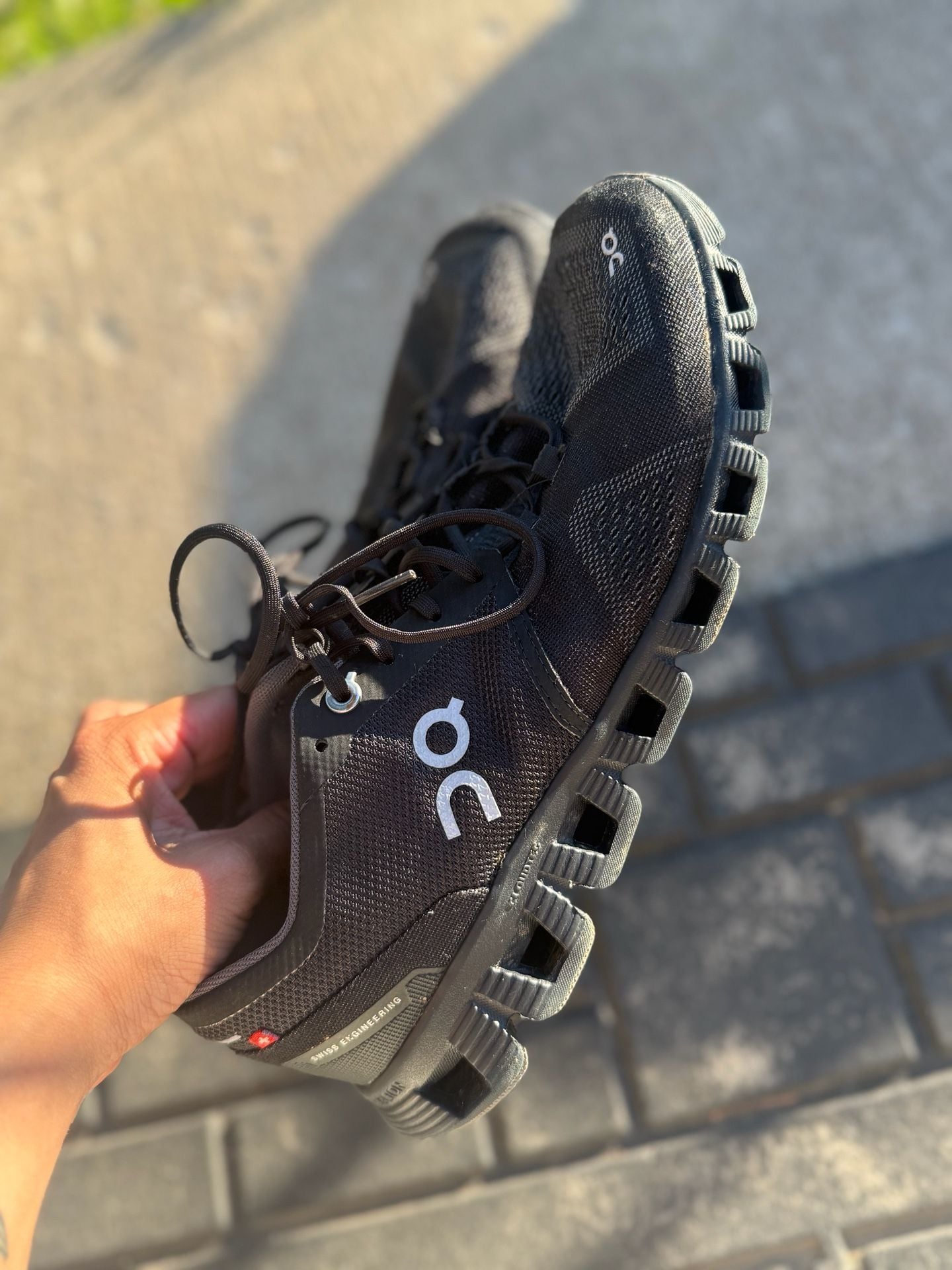 On Running Cloud X Training Shoes in Black/Asphalt 3