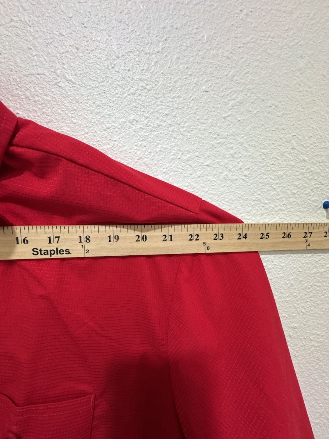 Cintas Comfort Flex Pro Red Long Sleeve Mechanic Work Shirt Angel Name Patch 2XL 6