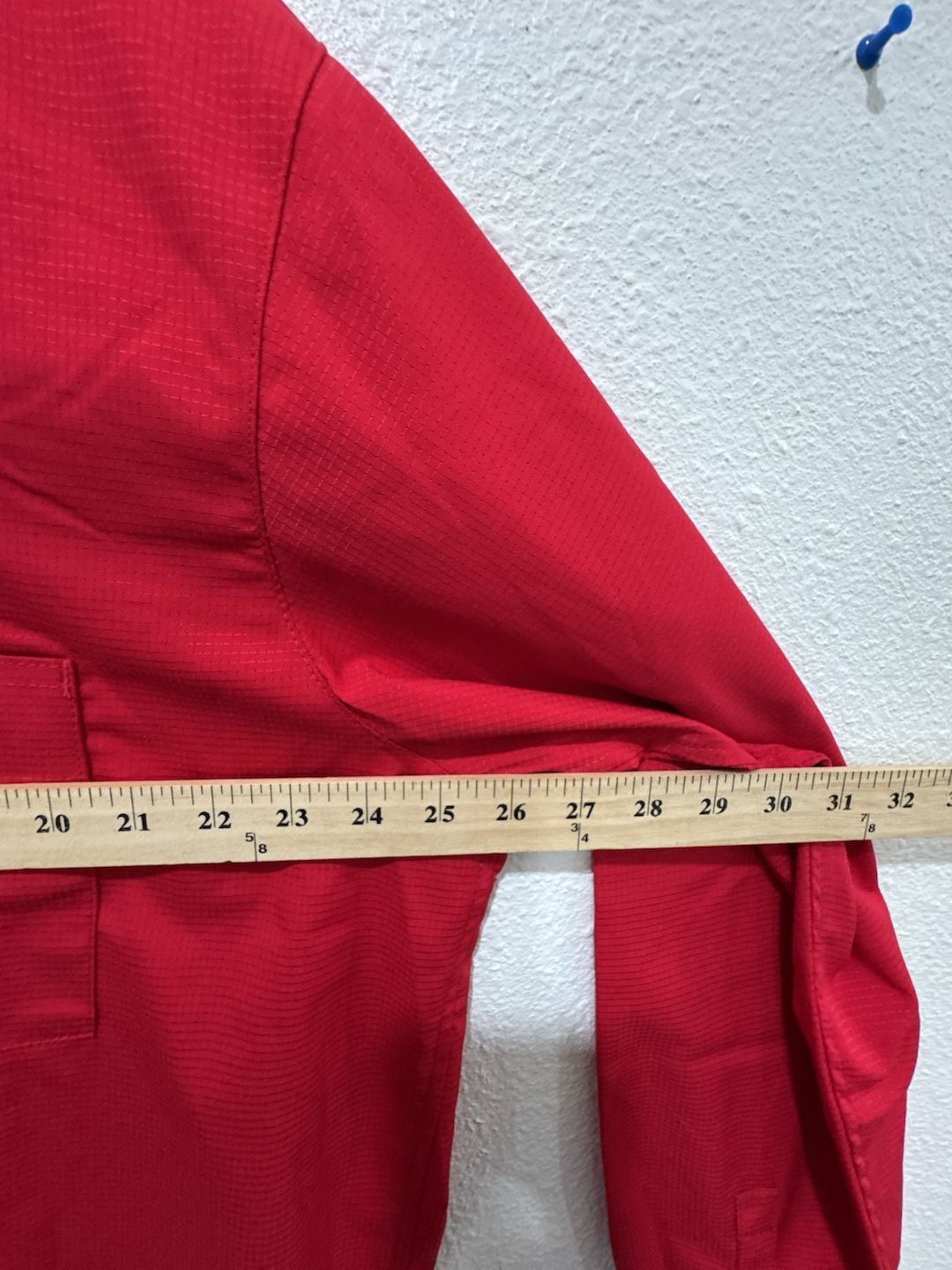 Cintas Comfort Flex Pro Red Long Sleeve Mechanic Work Shirt Angel Name Patch 2XL 7