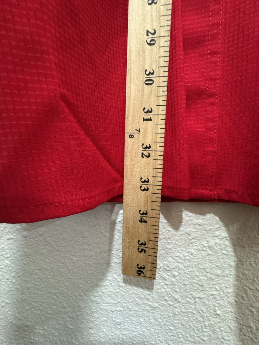 Cintas Comfort Flex Pro Red Long Sleeve Mechanic Work Shirt Angel Name Patch 2XL 8