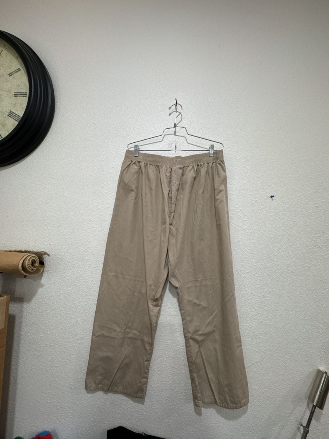 Better Touch Apparel Department of Veterans Affairs San Diego Logo Elastic Waist Snap Front Pants Size XL 2