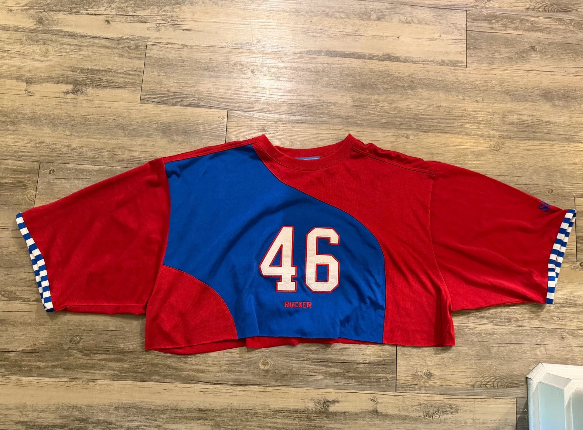Vintage Stall & Dean RUCKER Park #46 Cropped Basketball Jersey Shirt 2
