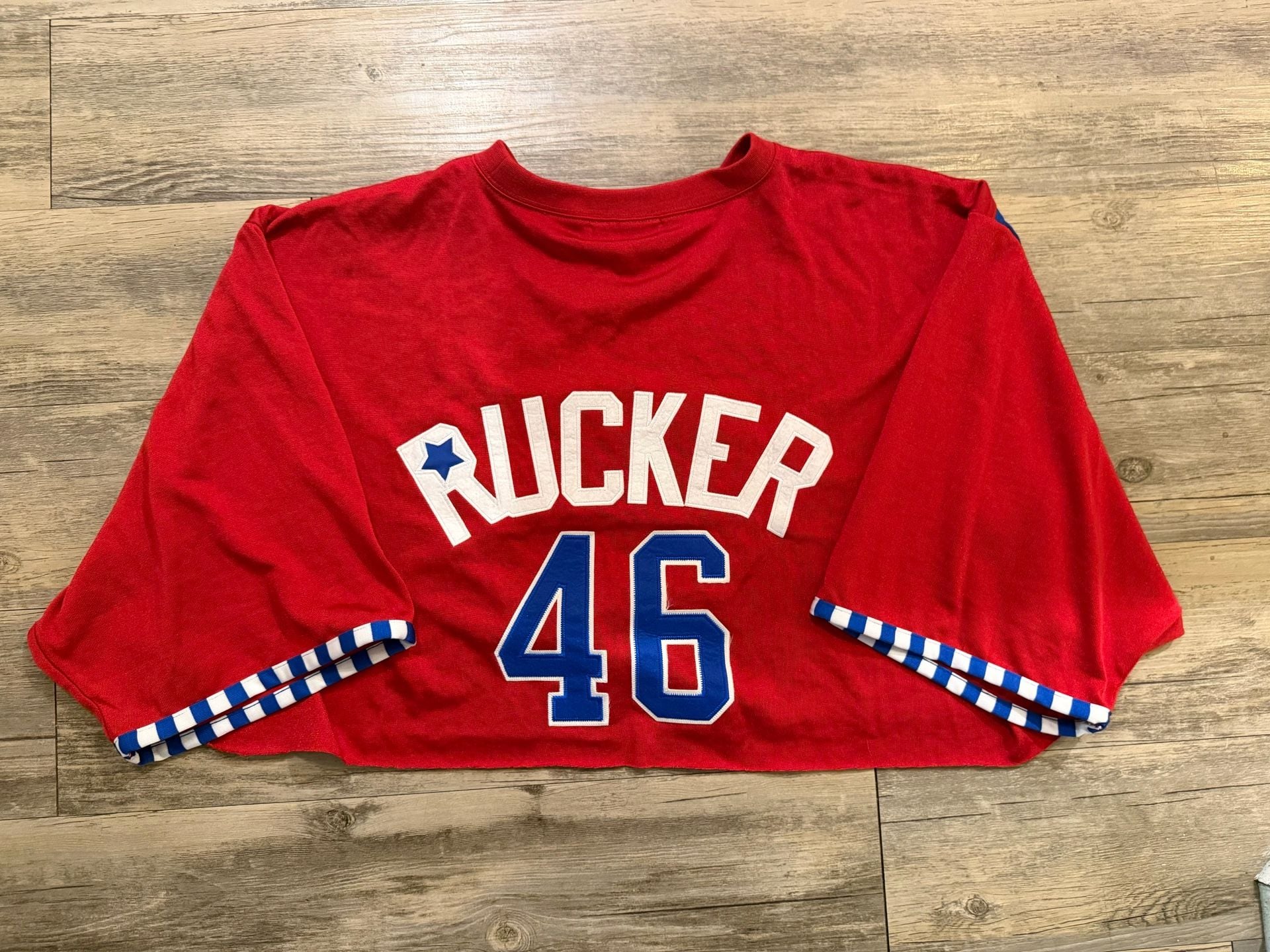Vintage Stall & Dean RUCKER Park #46 Cropped Basketball Jersey Shirt 6