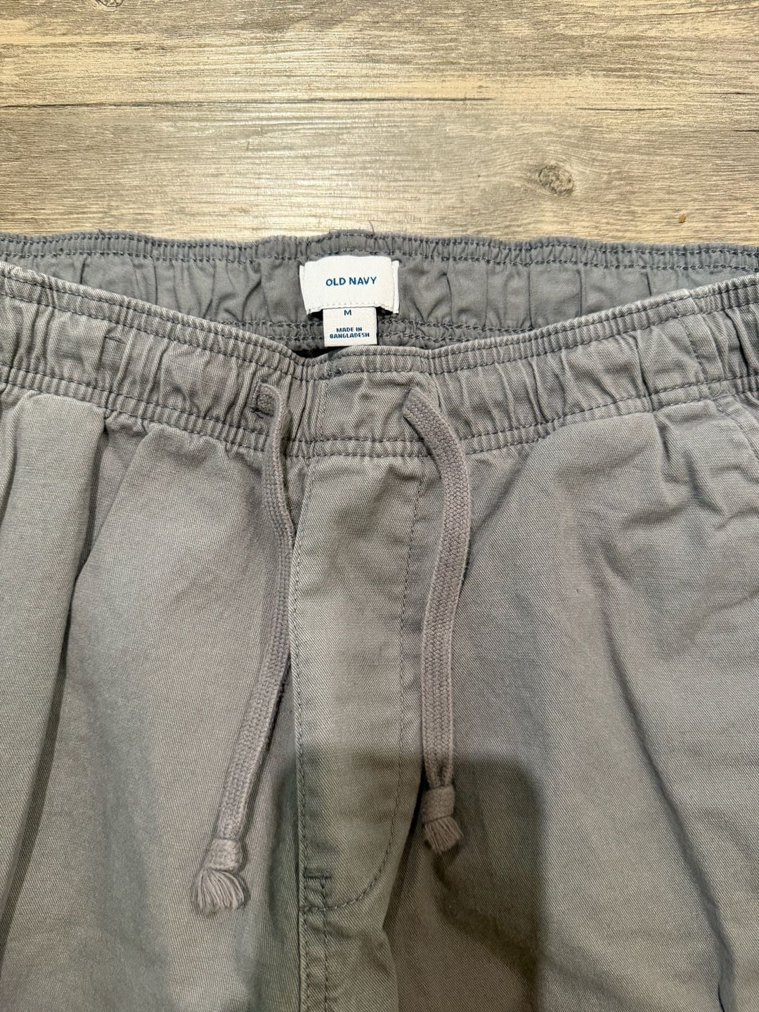 Old Navy Gray Twill Drawstring Jogger Pants 3