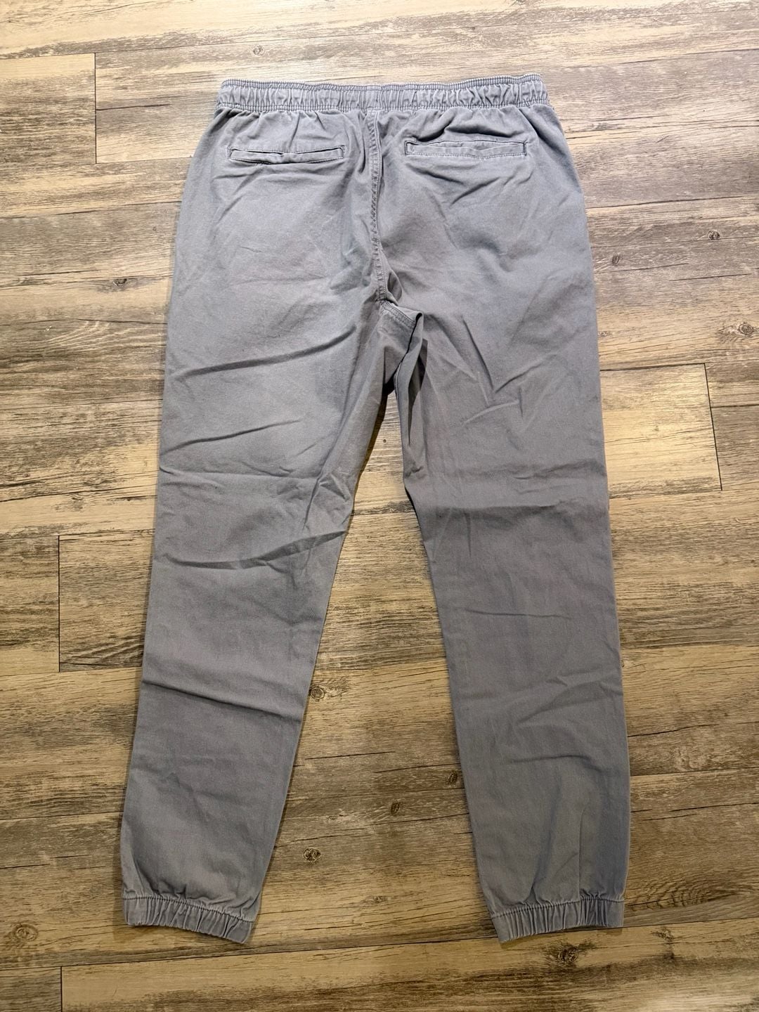 Old Navy Gray Twill Drawstring Jogger Pants 5