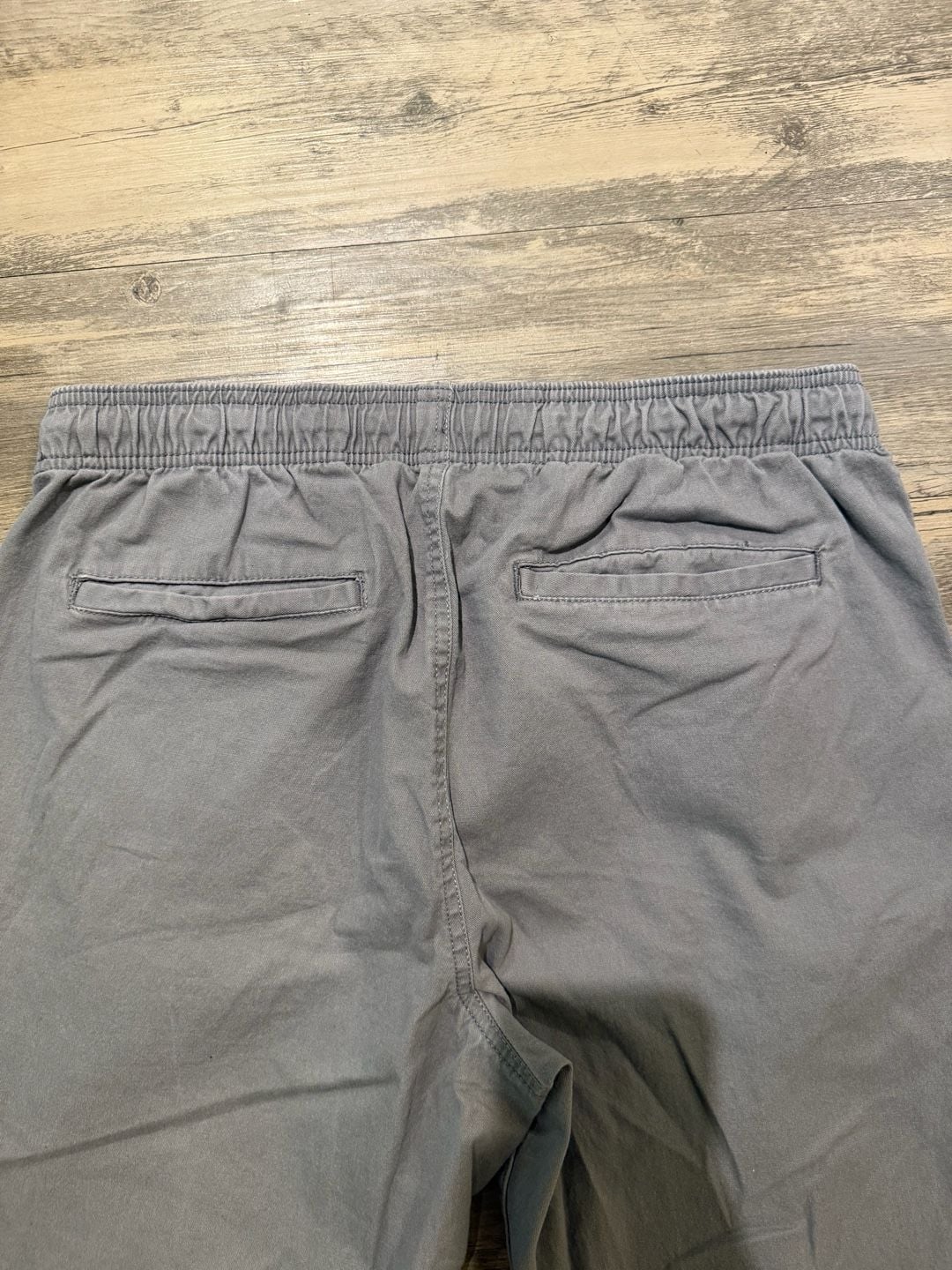 Old Navy Gray Twill Drawstring Jogger Pants 6