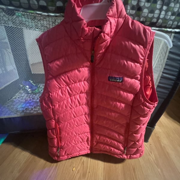 Patagonia Women's Down Sweater Vest in Pink Maraschino