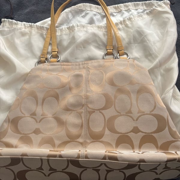 Coach Gabby Signature Canvas Carryall Tote Bag