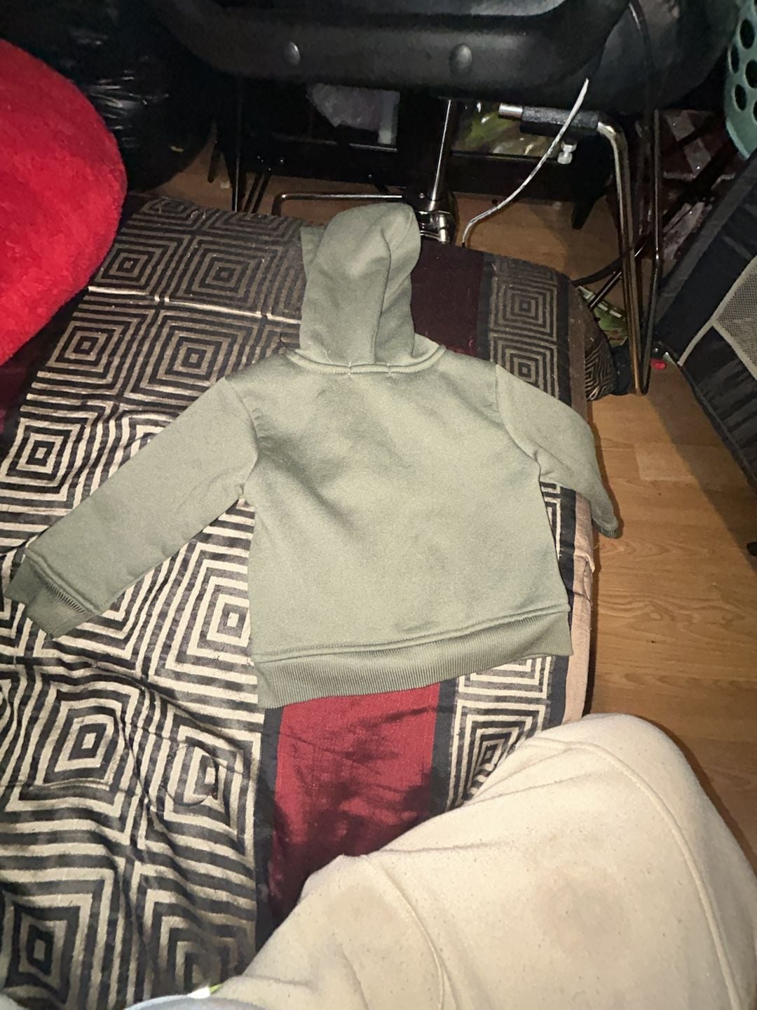 Aeropostale NYC 87 Olive Green Baby Zip-Up Hoodie 4