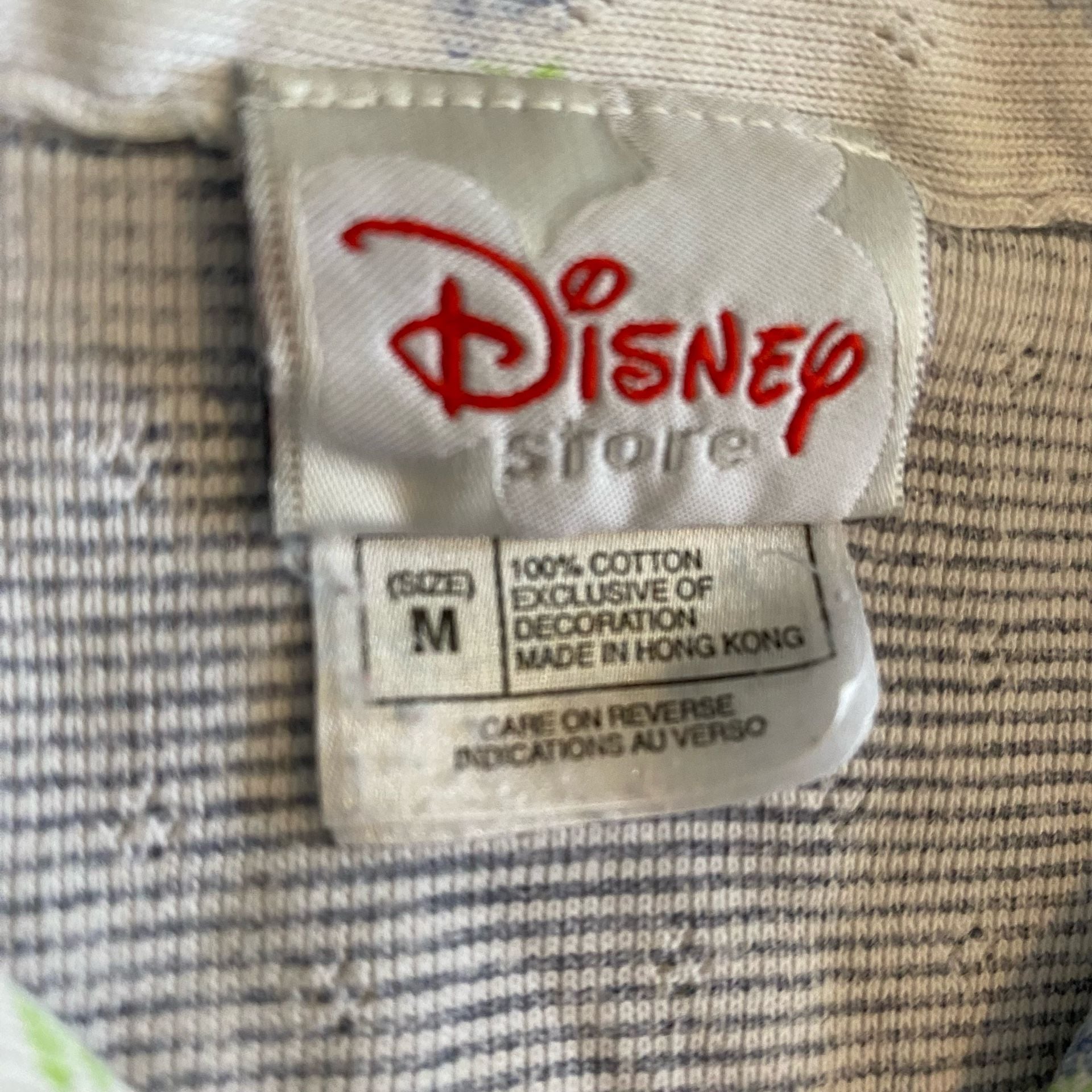 Vintage Disney Store Mickey and Minnie Mouse Embroidered Pointelle Pajama Top 3
