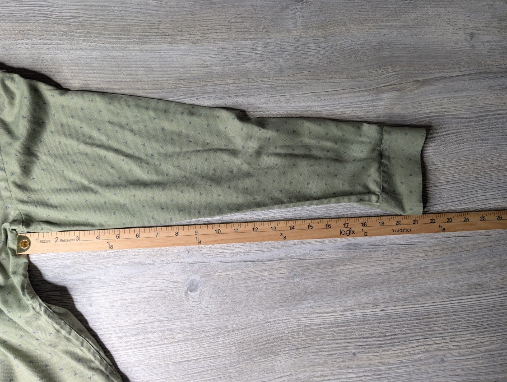 Sliver Jobbs Club Wear Olive Green Geometric Print Long Sleeve Button Down Shirt 3