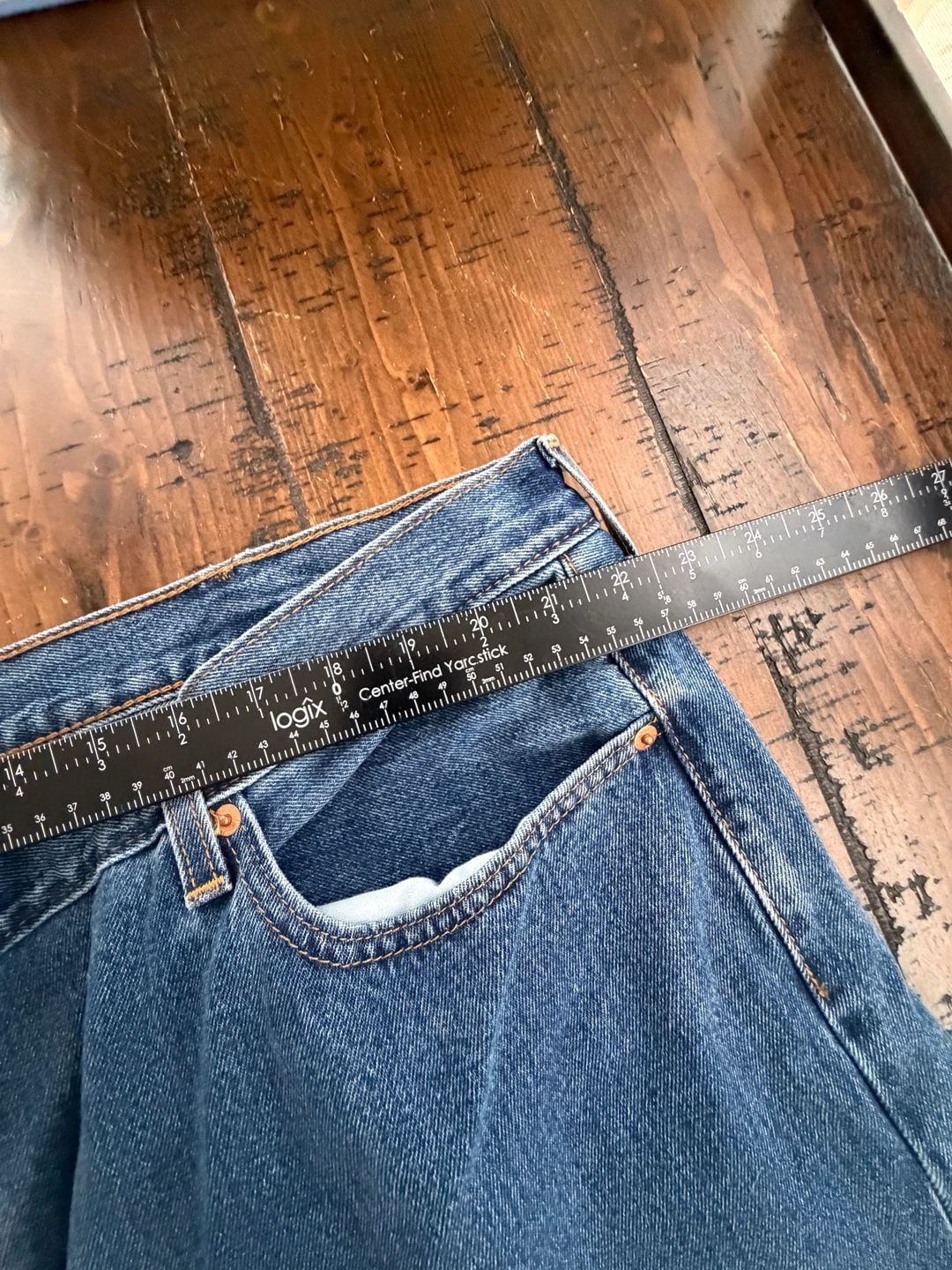 Levi's 505 Regular Fit Straight Leg Jeans W48 L30 Waterless 4
