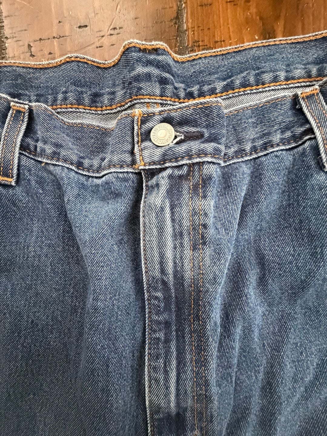 Levi's 505 Regular Fit Straight Leg Jeans W48 L30 Waterless 5
