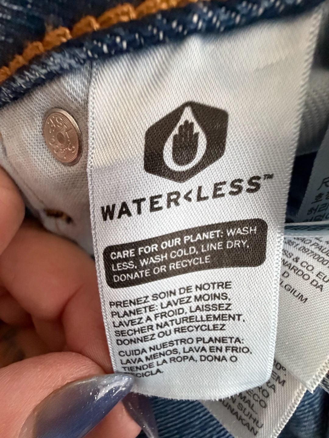 Levi's 505 Regular Fit Straight Leg Jeans W48 L30 Waterless 6