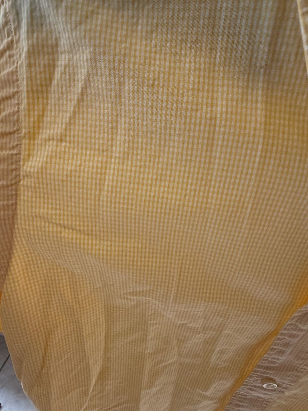 Abercrombie & Fitch Yellow Gingham Check Button Down Shirt 4