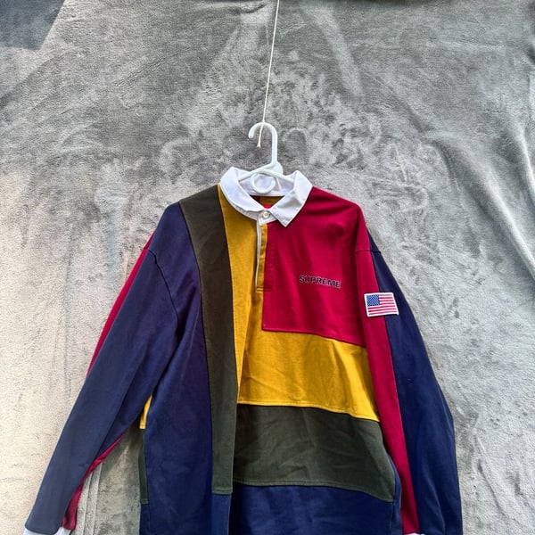 Supreme SS20 7's Colorblock Rugby Shirt