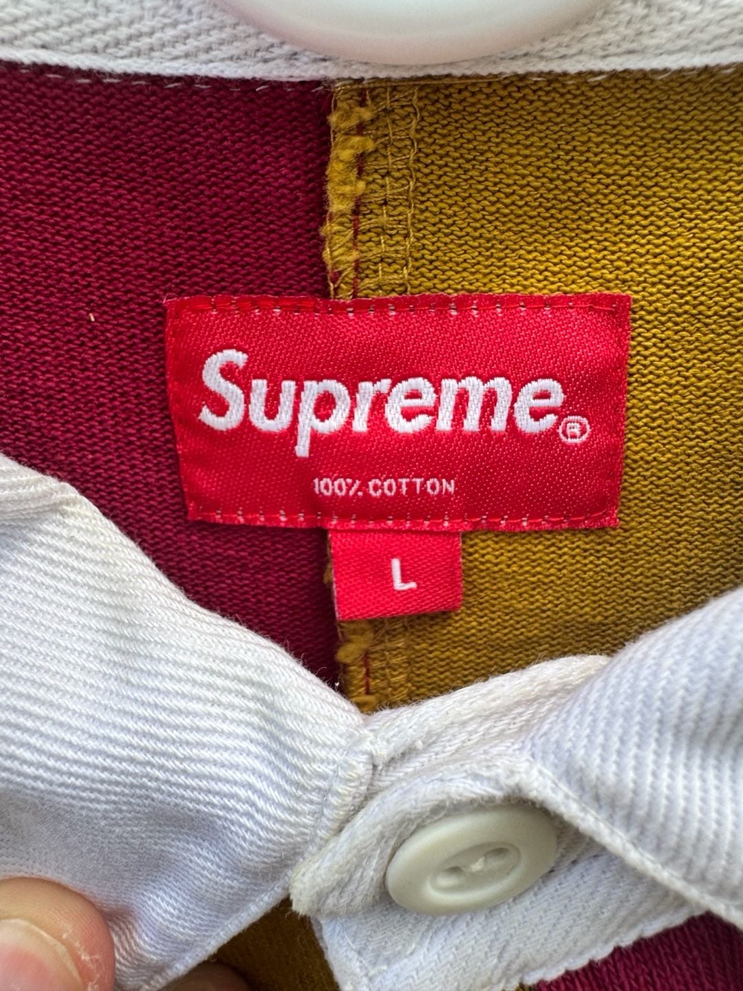 Supreme SS20 7's Colorblock Rugby Shirt 4