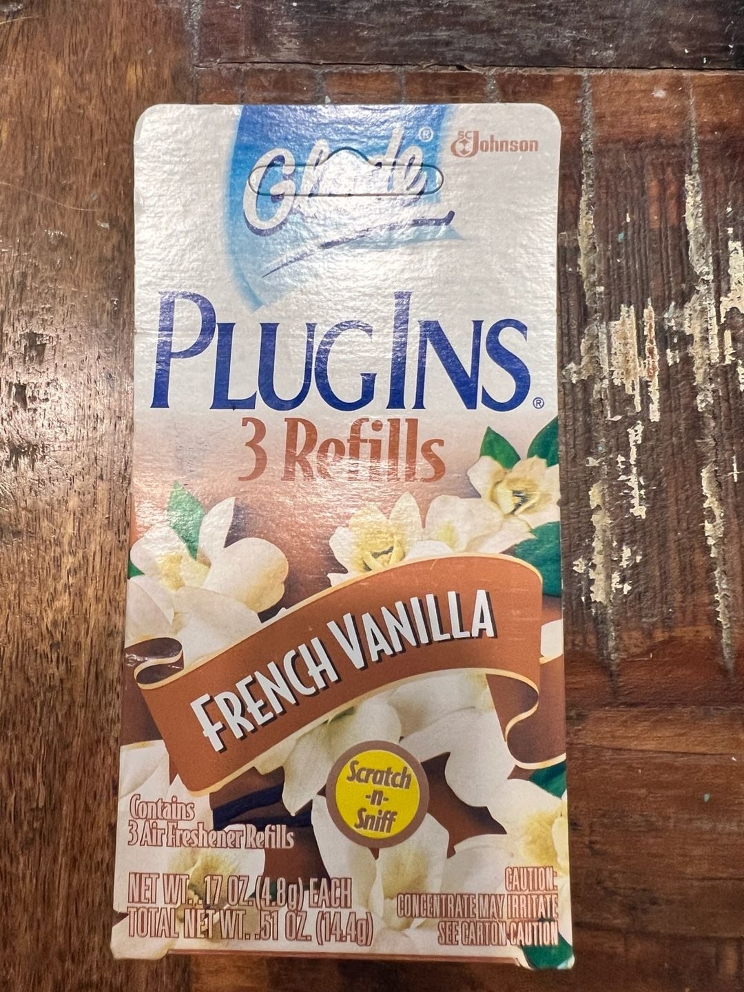 Vintage Glade PlugIns French Vanilla Gel Air Freshener 3 Refills NOS 1