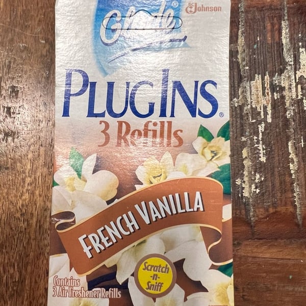 Vintage Glade PlugIns French Vanilla Gel Air Freshener 3 Refills NOS