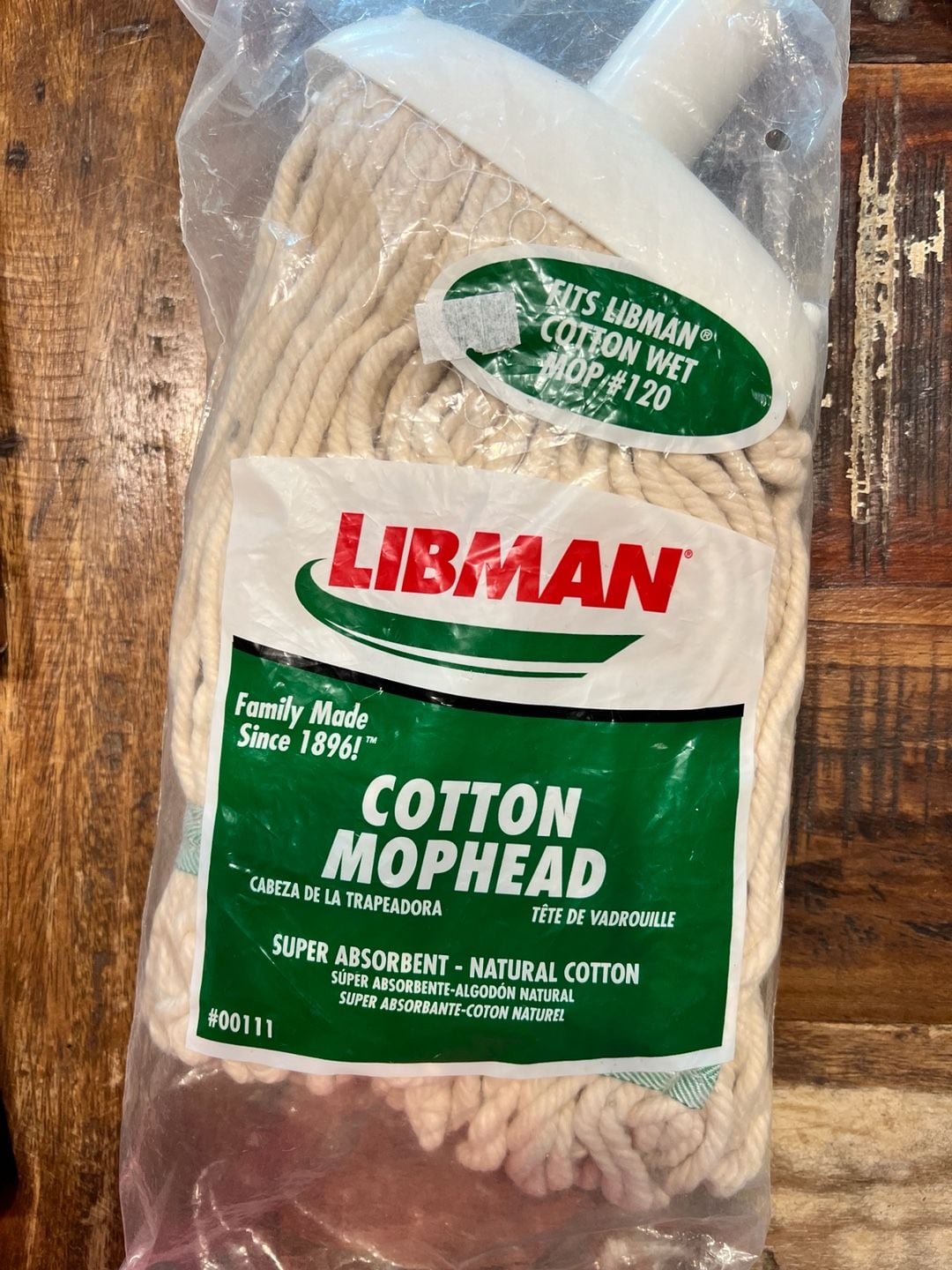 Libman #111 Cotton Wet Mop Head Refill for #120 Cotton Wet Mop 2