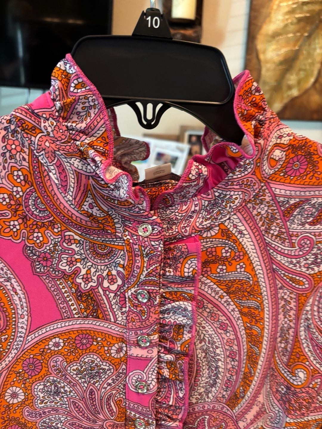 TOMMY HILFIGER - PINK PAISLEY MOD 60'S RETRO STYLE DRESS - NWT - MSRP $99 6