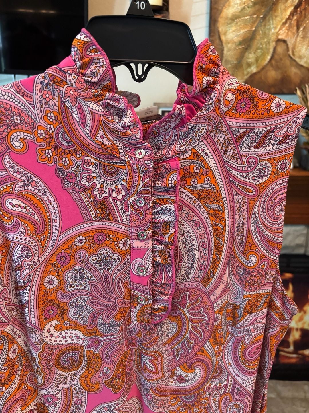 TOMMY HILFIGER - PINK PAISLEY MOD 60'S RETRO STYLE DRESS - NWT - MSRP $99 7