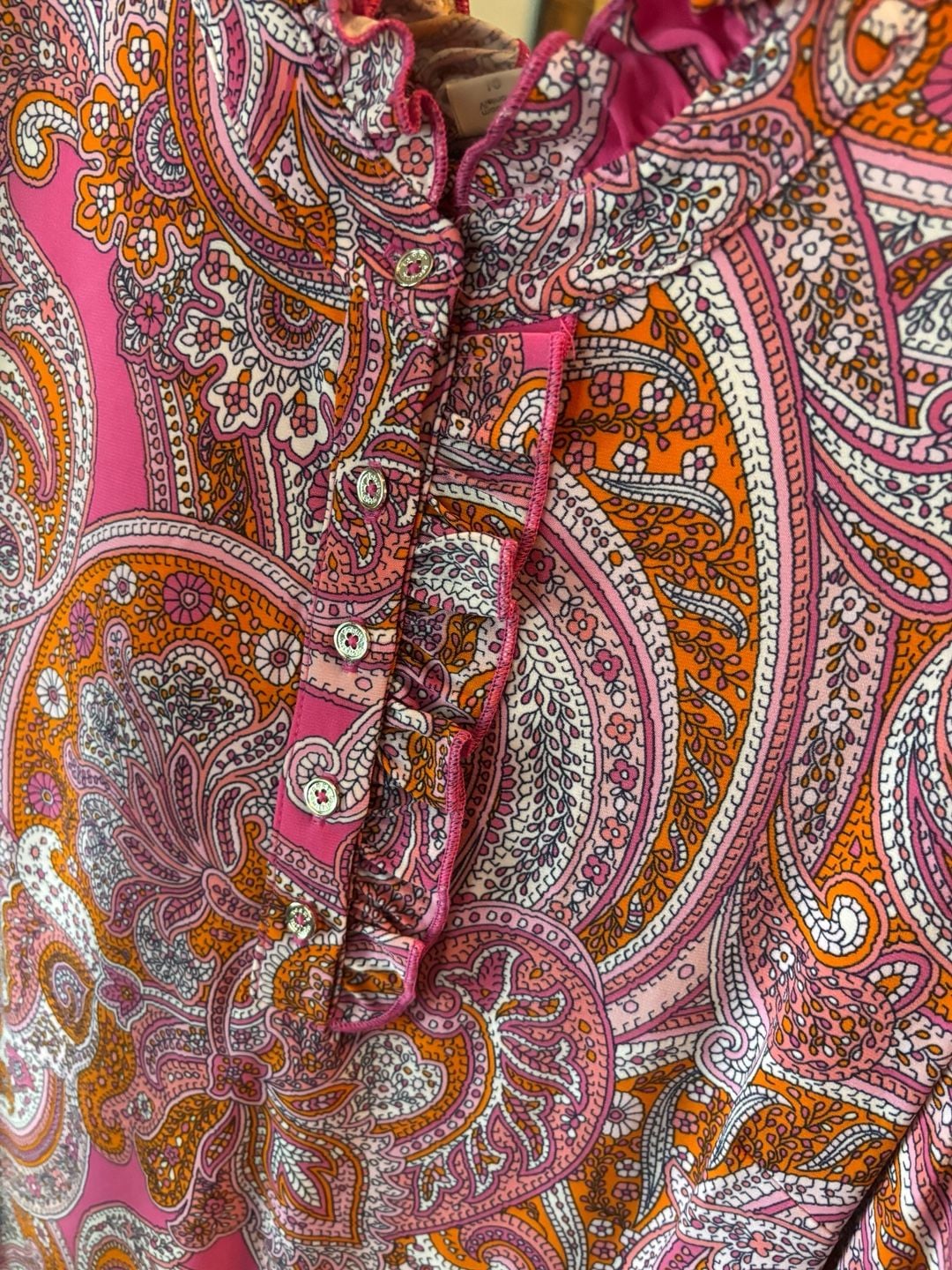 TOMMY HILFIGER - PINK PAISLEY MOD 60'S RETRO STYLE DRESS - NWT - MSRP $99 10