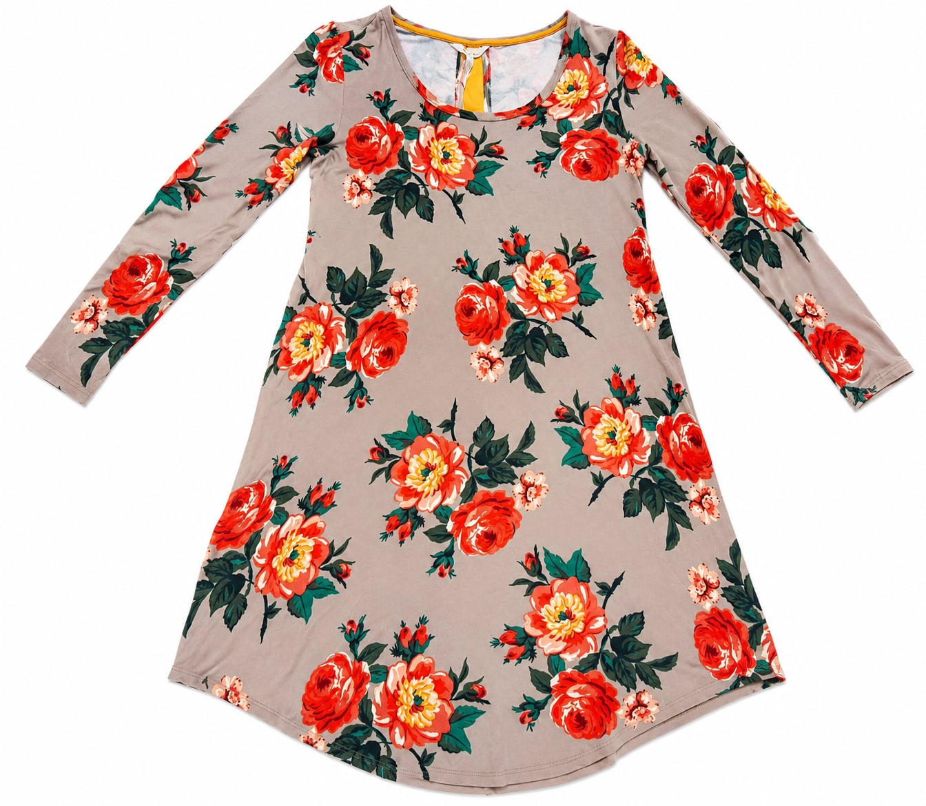 Matilda Jane Gray Floral Say I'm a Dreamer Shift Dress SZ Medium 2