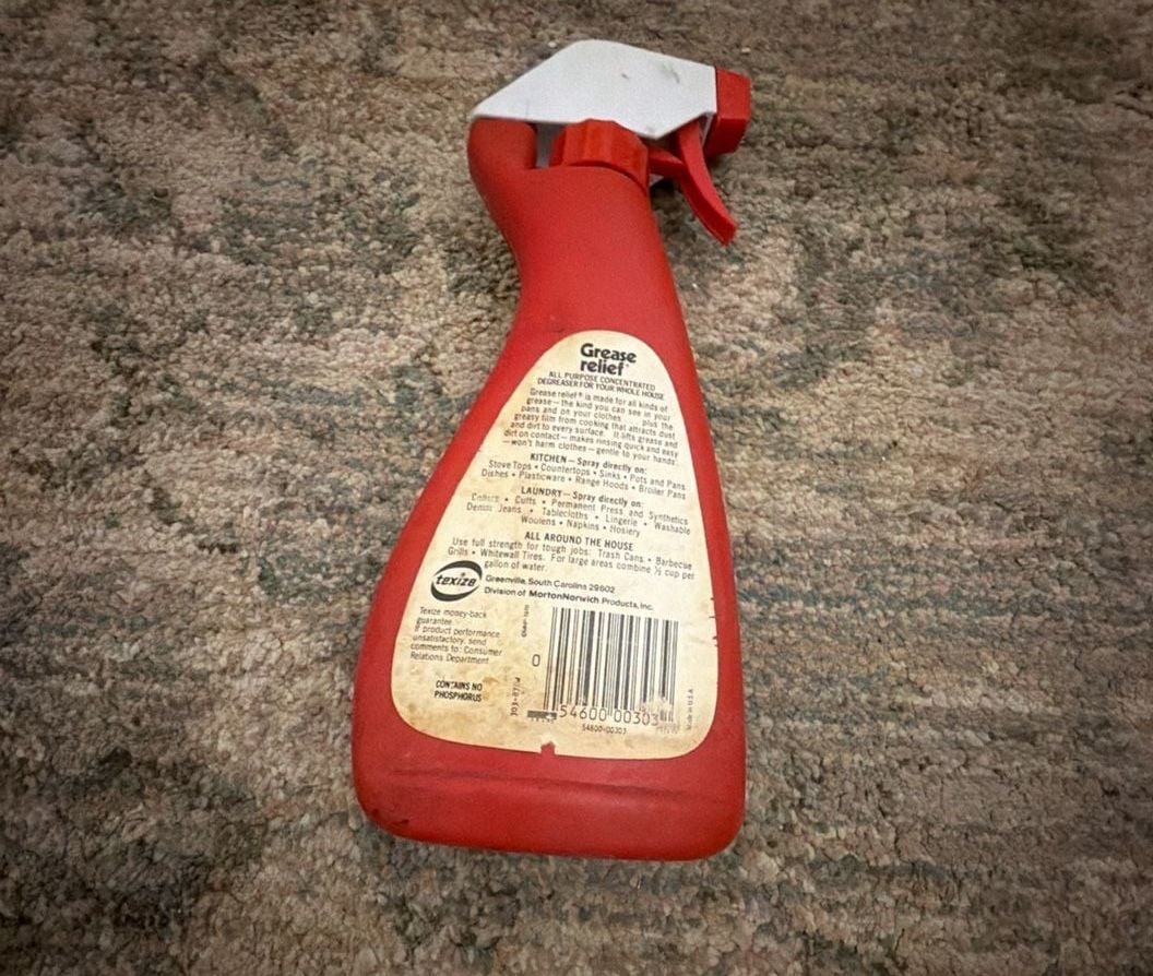 Vintage Texize Grease Relief All Purpose Degreaser Spray Bottle 16oz 2
