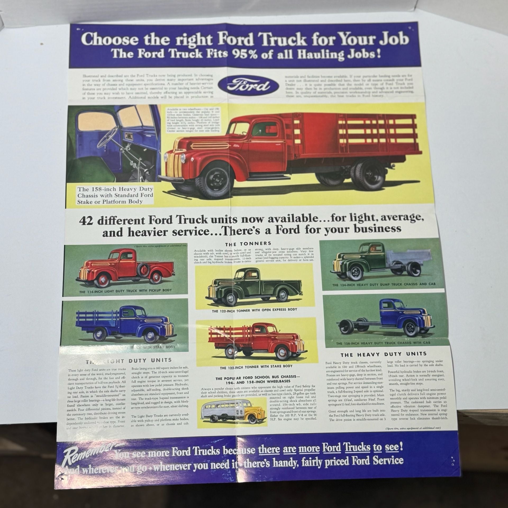 1946 Ford Truck Full-Line Sales Folder Brochure Replica 1