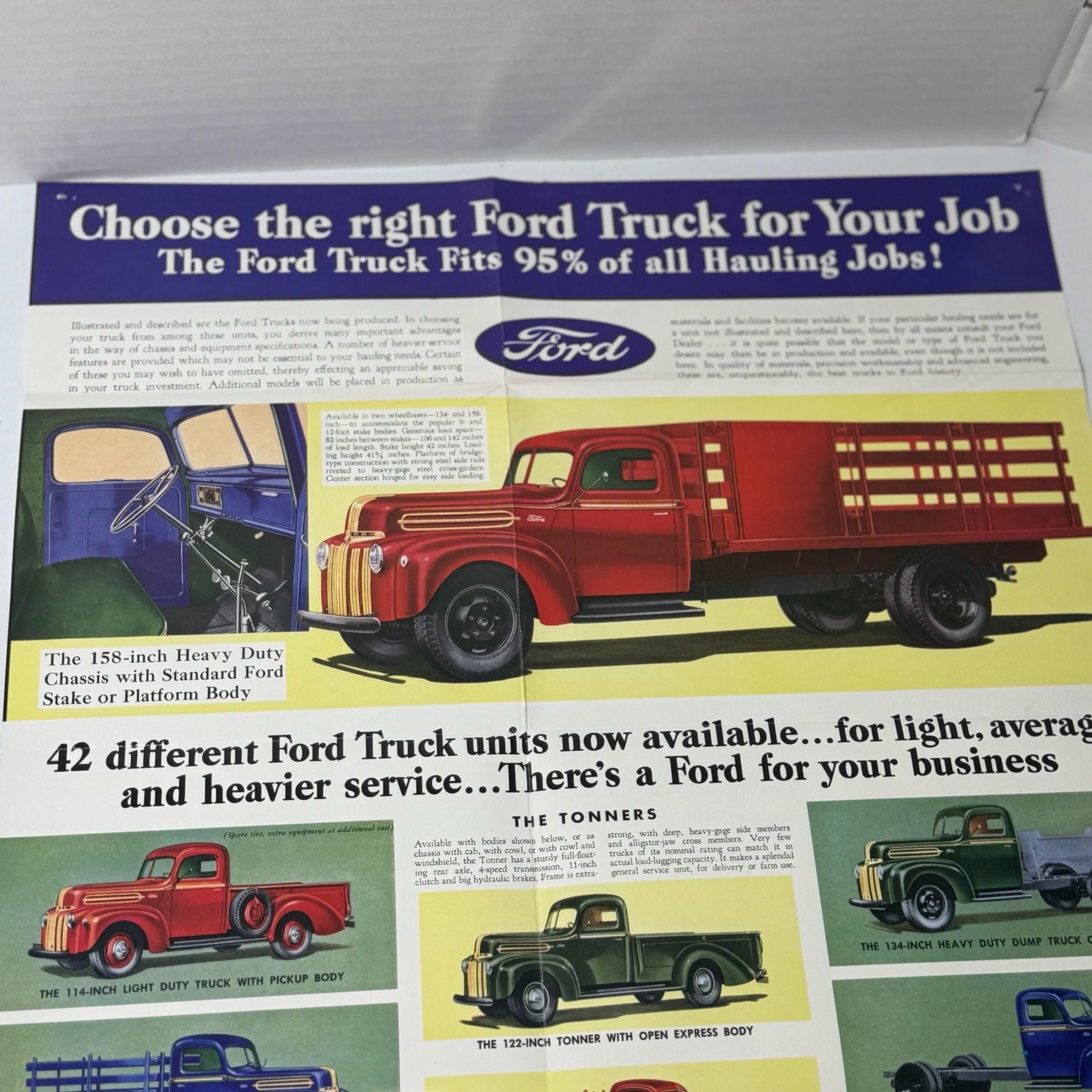 1946 Ford Truck Full-Line Sales Folder Brochure Replica 3