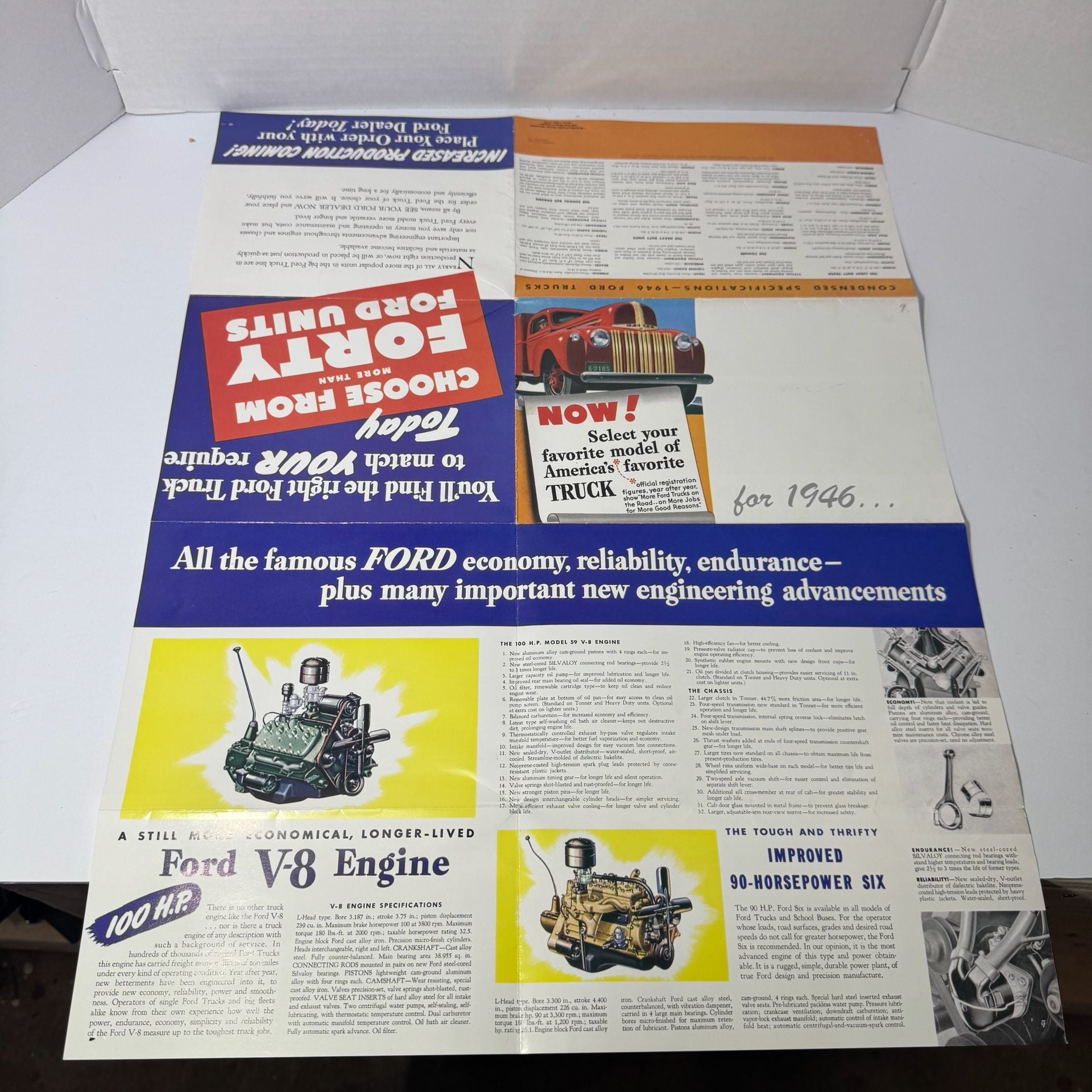 1946 Ford Truck Full-Line Sales Folder Brochure Replica 4