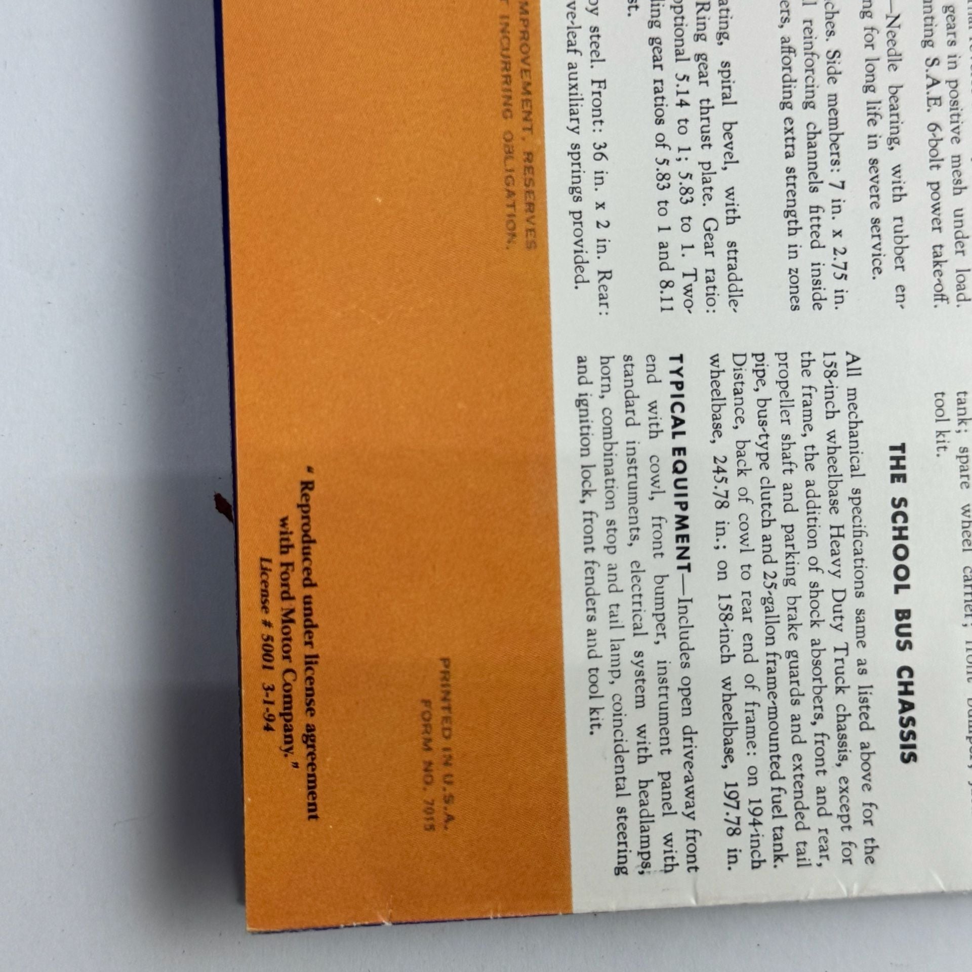 1946 Ford Truck Full-Line Sales Folder Brochure Replica 6