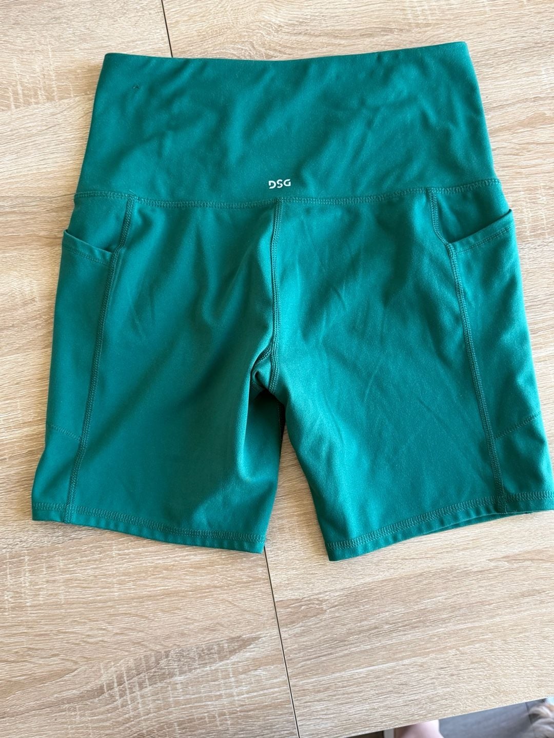 DSG Women's High-Rise 7" Bike Shorts and Ribbed Active Crop Top Workout Set 17