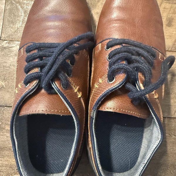 Sonoma Goods For Life Lochlan Boys Cognac Oxford Dress Shoes