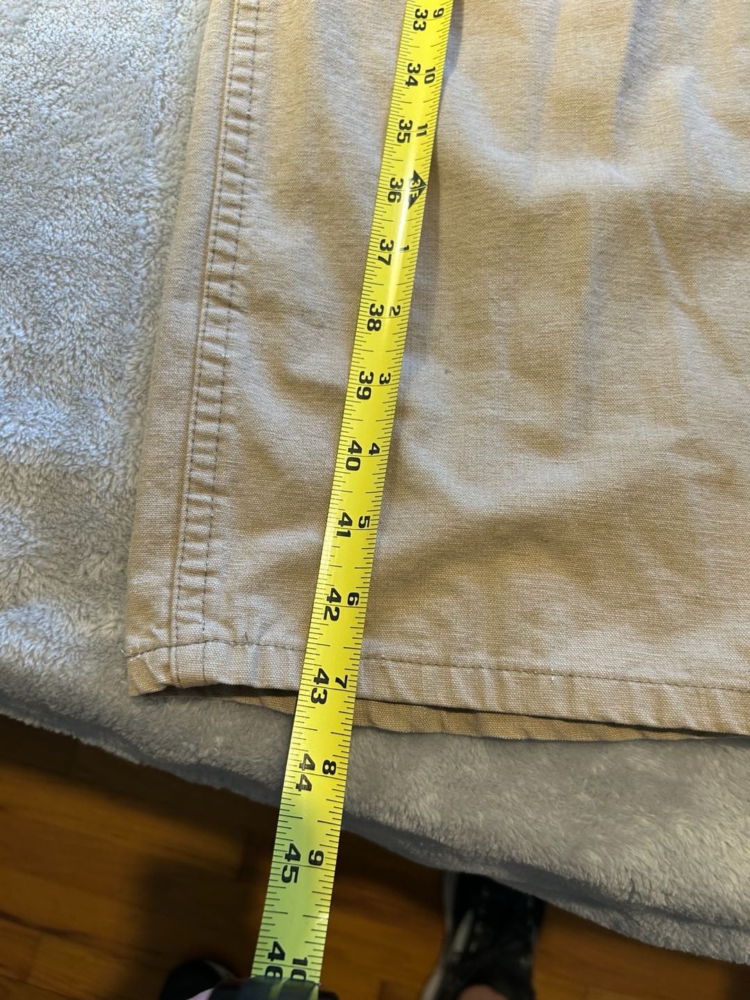 Vintage Levi's White Tab Khaki Cotton Duck Canvas Pants with Corduroy Pocket 6