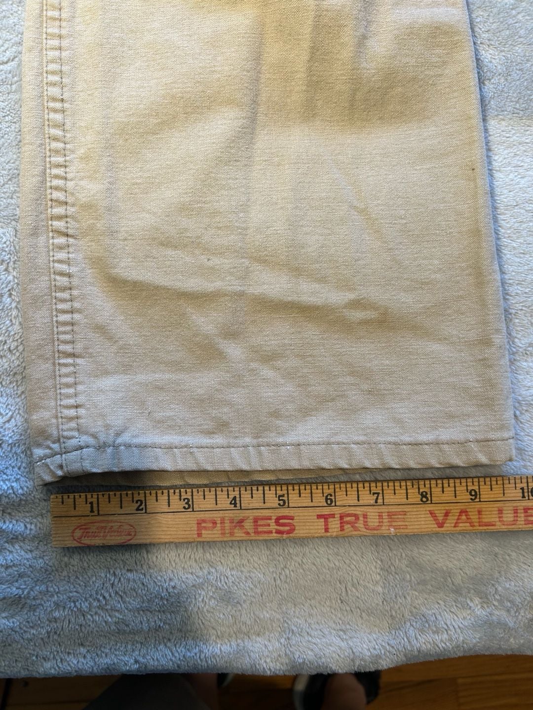 Vintage Levi's White Tab Khaki Cotton Duck Canvas Pants with Corduroy Pocket 7