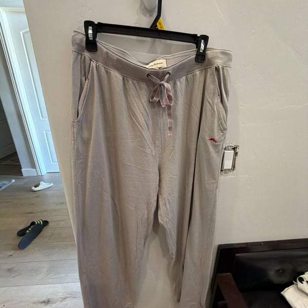 Tommy Bahama Cotton-Blend Marl Grey Lounge Joggers
