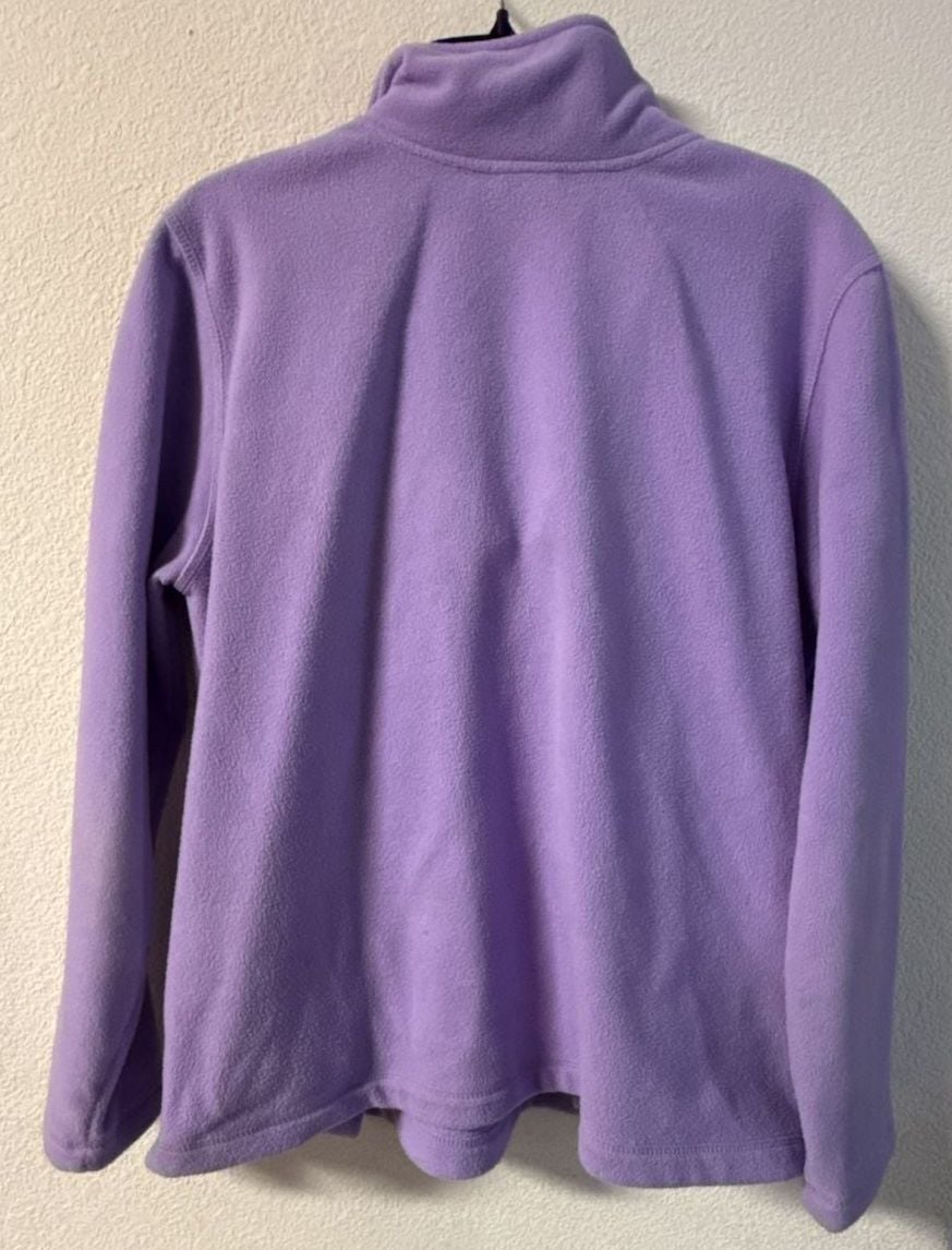Disney Direct Winnie the Pooh Eeyore Embroidered Purple Quarter Zip Fleece Pullover 4