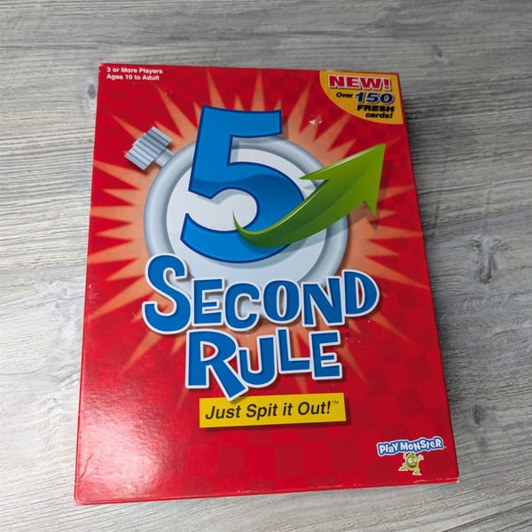 PlayMonster 5 Second Rule Just Spit It Out! Board Game