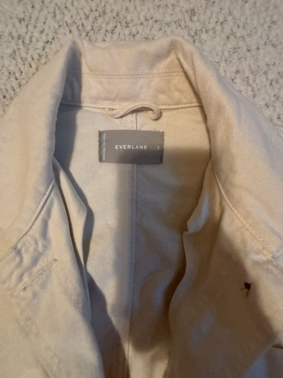 Everlane The Cinchable Chore Jacket in Bone 2