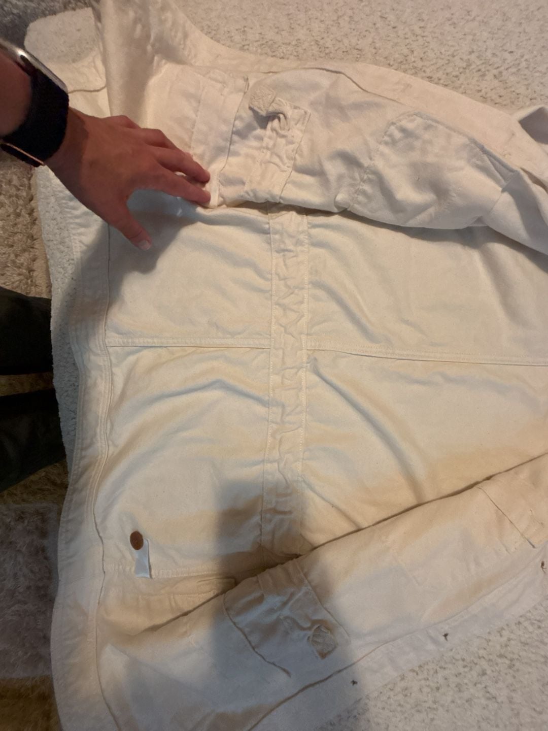 Everlane The Cinchable Chore Jacket in Bone 4
