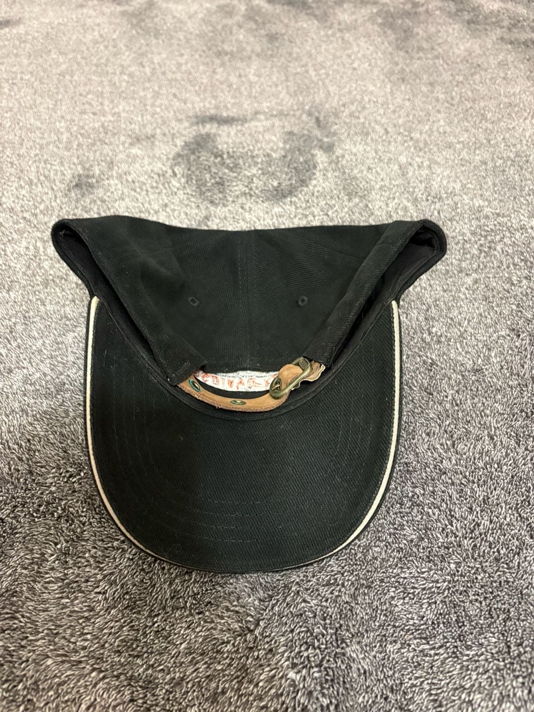 New Harley-Davidson Motor Cycle Logo Hat Black Cap With Punched Leather 5