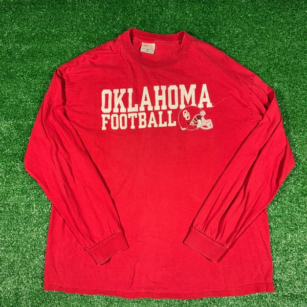 Vintage Oklahoma Sooners Football Long Sleeve TCA T-Shirt Size XL