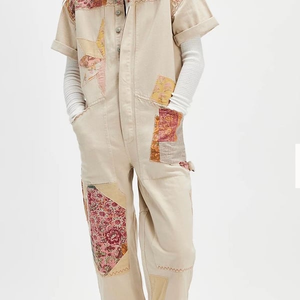 We The Free Glory Days Patchwork Jumpsuit